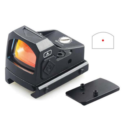 2MOA Round Red Dot Tactical  Optic Sight  For 2.2cm/0.86inch Picatinny Rail