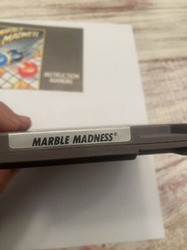 Marble Madness - NES Nintendo Cartridge - With Manual - 1985