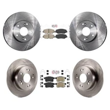 For Honda Accord Front Rear Ceramic Pads And Disc Brake Rotors Kit  K8A-102383