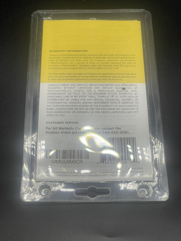 Nextel SIM Contact Copier #SIMGU900CR 