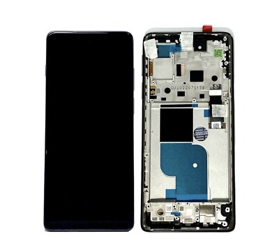 Original Motorola Edge 30 Pro XT2201-1 LCD Assy + Rahmen Neu Schwarz 5D68C20263