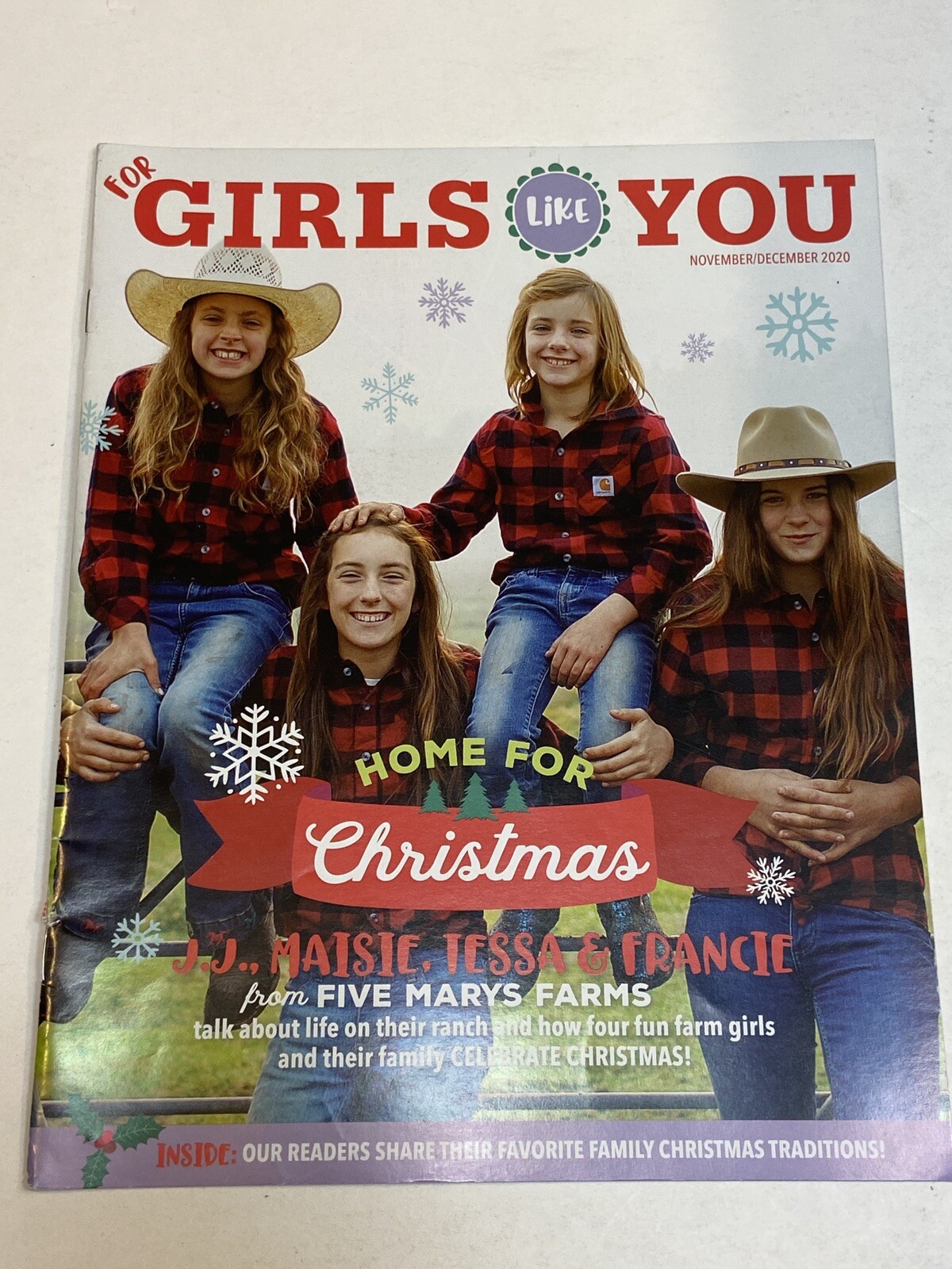 For Girls Like You Magazine Nov Dec 12 2020 Home for Christmas Five Marys Farms