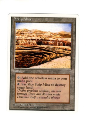 Strip Mine 4th Edition NM- MTG Magic the Gathering