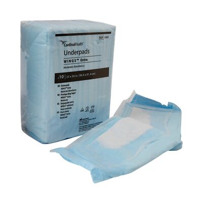 Simplicity Extra Disposable Underpad Fluff 23X36'' 1093 10 pads