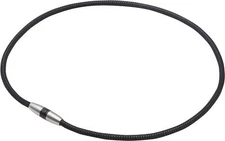phiten Unisex Necklace RAKUWA Magnetic Titanium Metal Black 50cm 