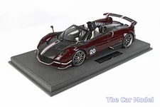BBR Pagani Huayra Roadster BC Black Carbonium Dark Red - Ltd 48 pcs w/ Case 1/18