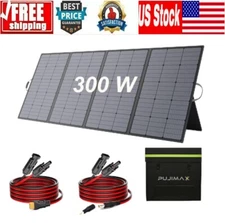 PUJIMAX 300W Foldable Solar Panel Kit for Generator Power Station Waterproof 36V