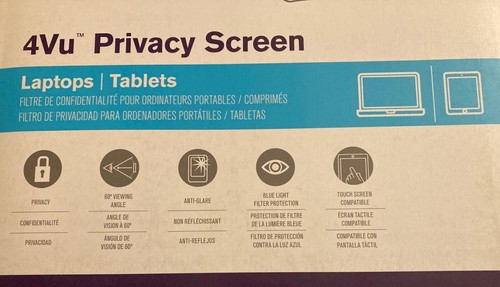TARGUS 14.1 Inch Widescreen 4Vu Privacy Screen SEALED For Laptops Tablets - Picture 4 of 5