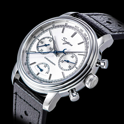 Sugess S438.01.Y PowerReseve ST1906 Chrono Mechanical Mens Watch