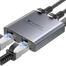 Ethernet Splitter 1 To 3 1000mbps Rj45 Ethernet Switch 3 Port 0.55inch Ultra Sl