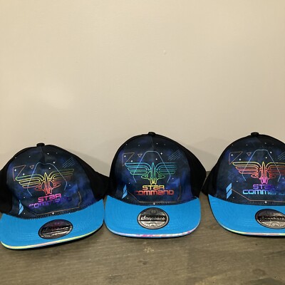 Disney Buzz Lightyear Toy Story SnapBack Kid Toddler Size Lot 3 Hat Star Command