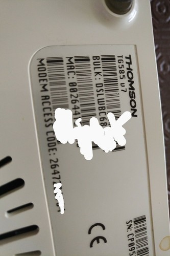 Router Thomson TG585 v7 ADSL/2+ (BeThere/Sky) WIFI - Imagen 2 de 4
