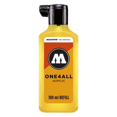 ONE4ALL Acrylic Paint Refill ONE4ALL Paint Marker, Yellow, 180ml Bottle, 1 Ea...