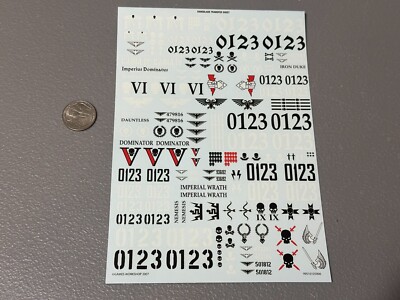 BAGE TRANSFERS BANEBLADE TRANSFER SHEET WARHAMMER 40K