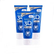 3x 3D Plus Toothpaste By ATK concentrated herbal refreshing feeling all day long