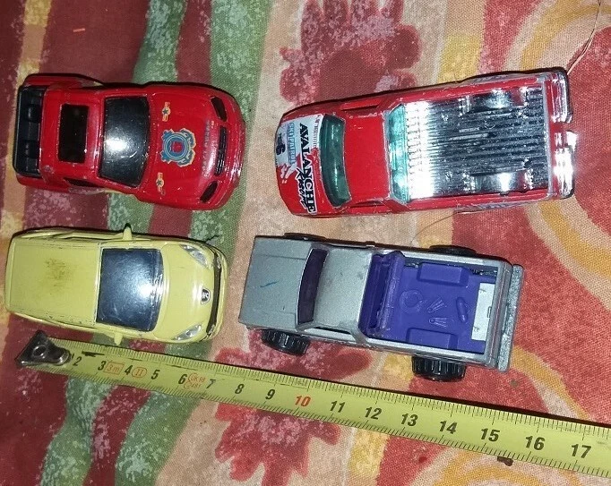 4 mini voitures majorette référence 232 1/50 + Ford f-150 1997 Mattel + Mattel 1 - Photo 3/4