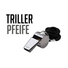 2 Stück Trillerpfeife Metall Triller Pfeife Pfeifen Fußballpfeife