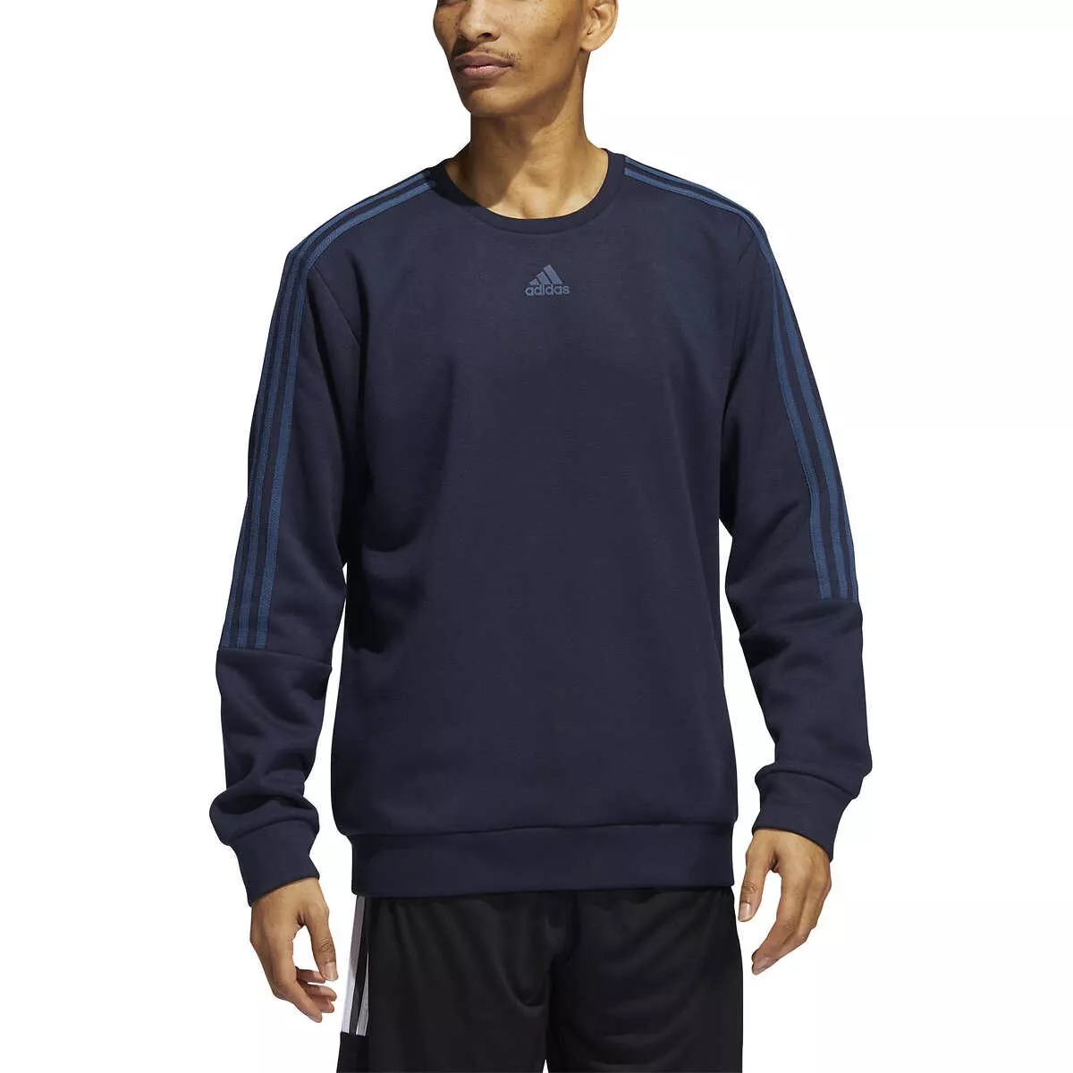 Descuidado Hacer la cena caminar Men&#039;s adidas Classic 3 Stripe Navy Blue Sweatshirt Size XXLarge 2XL |  eBay