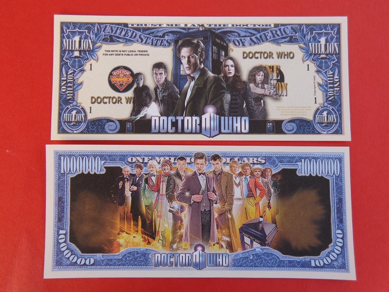 DOCTOR WHO $1,000,000 One Million Dollar Bill ** See STORE for 100s More Bills