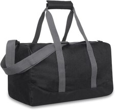 30 Liter, 17 Inch Canvas Duffle Bags for Men and Women   Travel Black