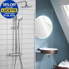 Aqualisa Deco Thermostatic Mixer Shower Round Bar Valve Chrome DECO.RND.SC.CH