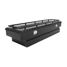70"X20"X15" Storage Tool box + Lock Heavy Duty 5 Bar Tread Truck Pickup Aluminum