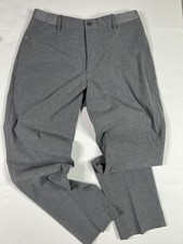 Uniqlo Mens Pants Gray Size M Inseam 28 Drawstring Stretch Polyester Blend