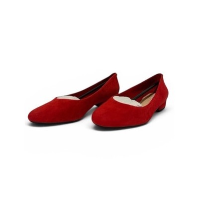 Alex Marie Red Suede Flats   Bevier   Lorenz Red   Size 9W   NIB