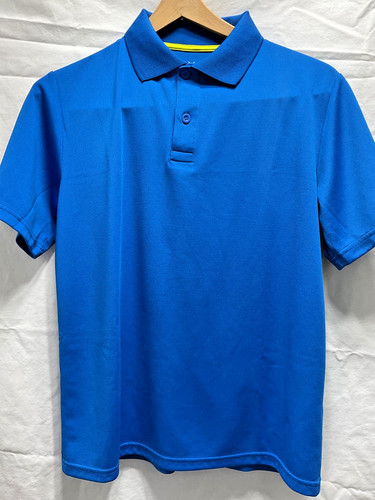 ZERO XPOSUR UPF 50+ Protect Youth SS polo size Lg 14/16 D56172 Sky Diver Blue