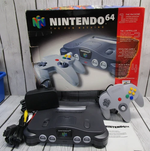 Nintendo 64 Launch Edition Console Complete in Box 1996 - Clean & Tested