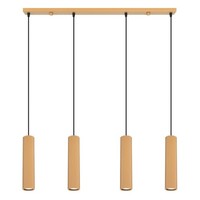 Pendelleuchte Aluminium Gold HöHenverstellbar GU10 L:81 Cm HäNgelampe Wohnzimmer