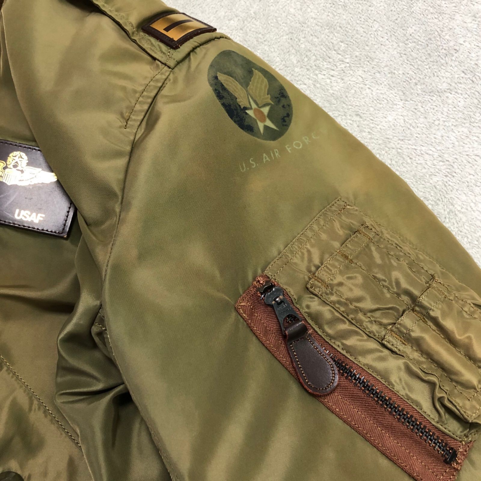 BUZZ RICKSON'S L-2 Flight Jacket M-code Patch 38 … - image 15