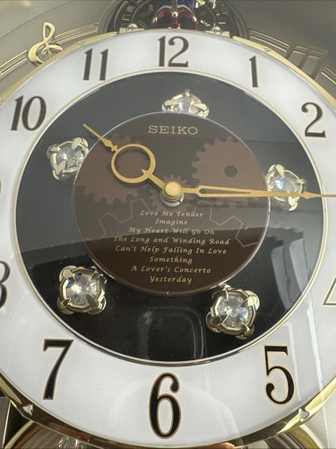 Seiko Melodies In Motion 2006 Collectors Edition Swarovski Crystal Clock in Box - Picture 4 of 13