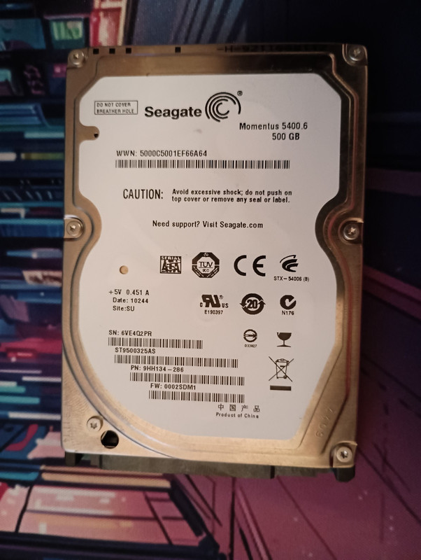 Seagate Momentus SATA 2.5" 5400 RPM 500GB Hard Drive - ST3500325AS