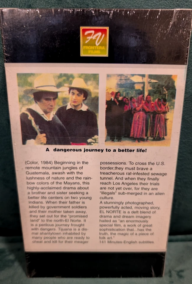 El Norte (VHS, 1984) The North VHS Gregory Nava Rare Spanish Foreign Film SEALED - Image 2 of 3