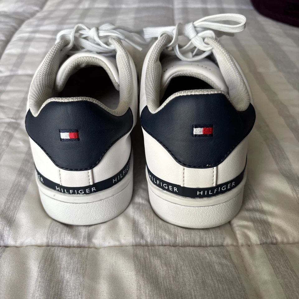Tommy Hilfiger Hombre Blanco Tenis Zapatos Talla 8 Foto 3 de 4