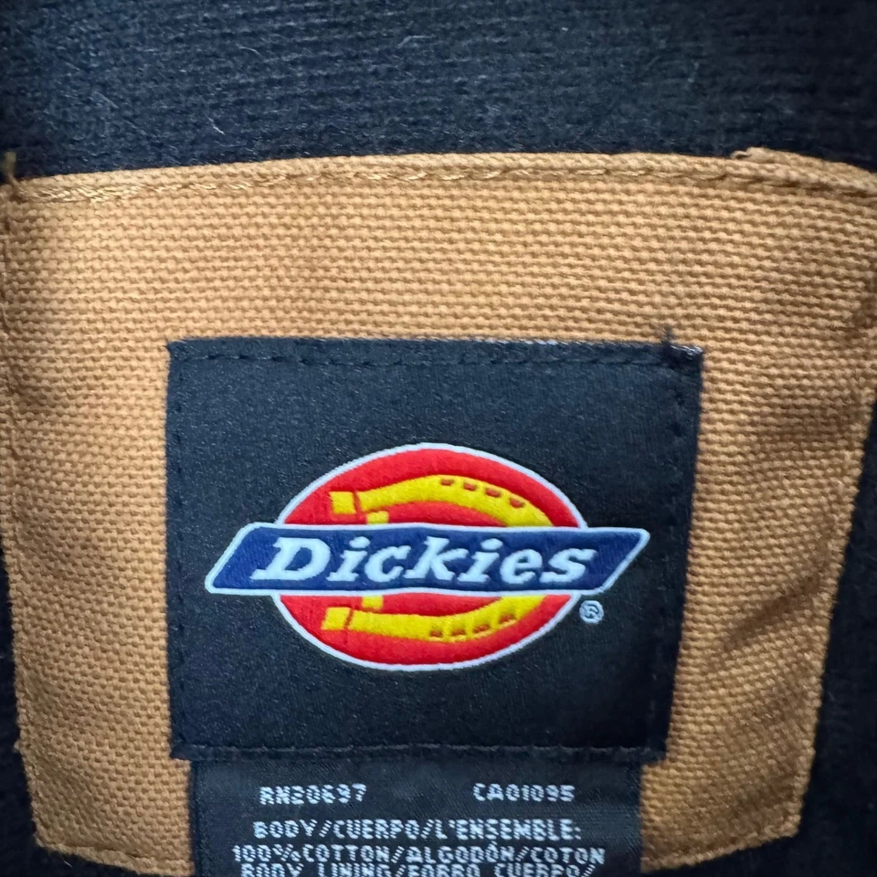 Chaqueta Abrigo Dickies Pato Lijado Aislante Para Hombres L Marrón Pana Cuello Ropa de Trabajo Foto 2 de 4