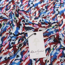 Robert Graham NWT Crue Casual Button Down Shirt Size L Tailored Blue/Red/Multi