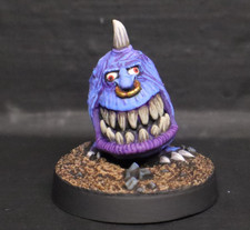 Painted metal miniature warhammer old world aos SQUIG blue horn oldhammer OOP