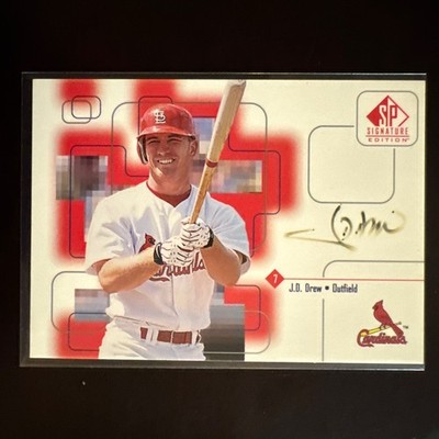 1999 SP Signature Edition J.D. Drew Autograph Auto St. Louis Cardinals