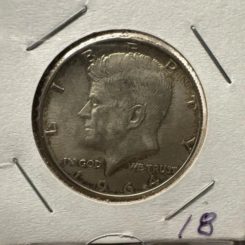 NICE! 1964 90% KENNEDY HALF DOLLAR COIN, Actual Coin