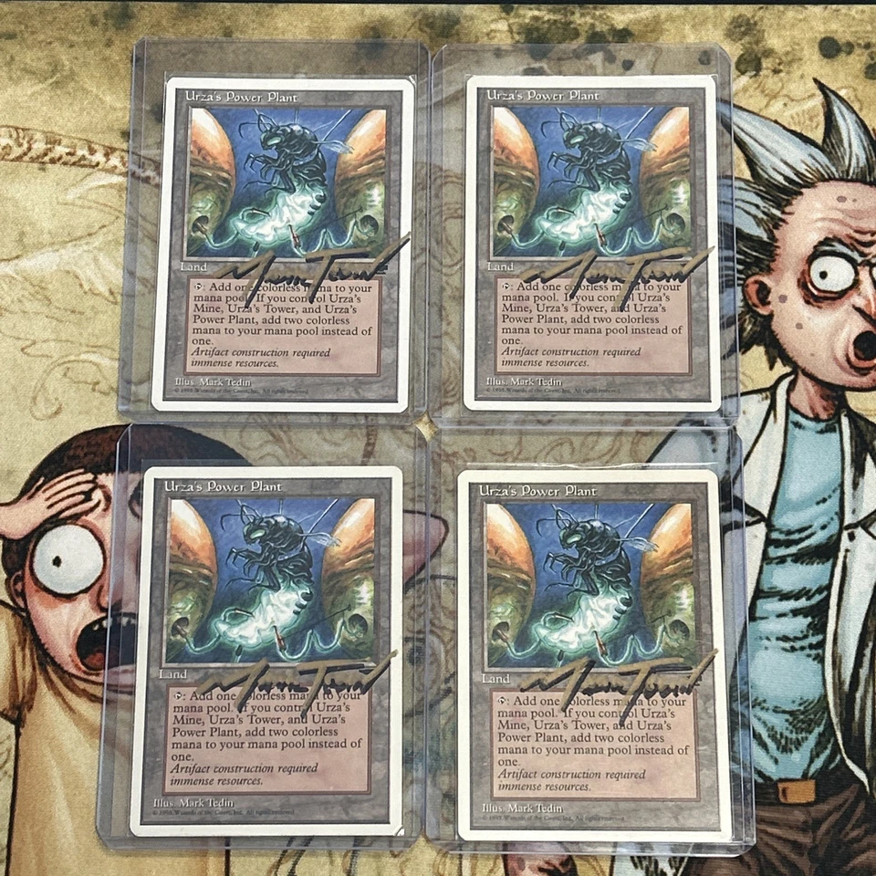 Urza's Power Plant (Bug) - Shadow Signed by Mark Tedin! MTG chronicles playset - Image 3 of 4