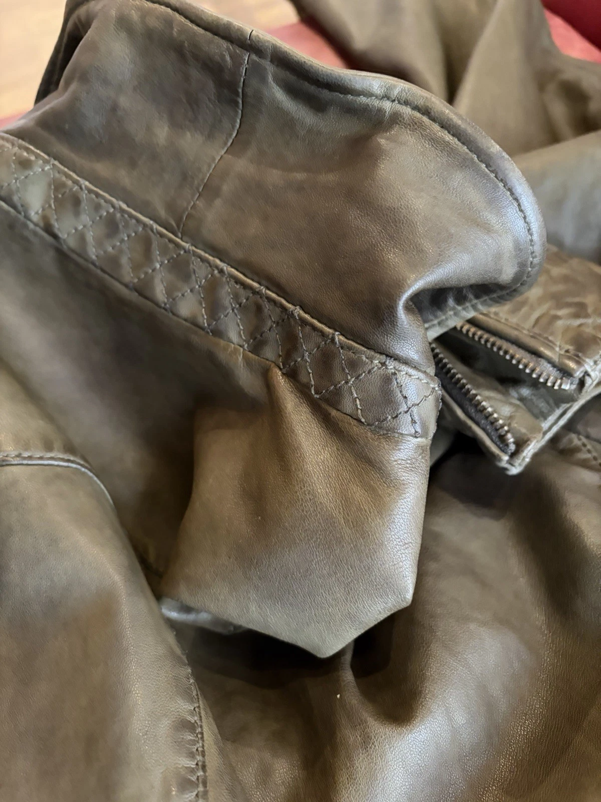 Scotch & Soda Men's Leather Jacket, Amsterdam Couture Exclusive. - product detail image 5