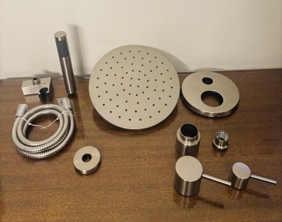 Delta Faucet 342702-SP Modern Shower System   Brushed Nickel - FOR PARTS/REPAIR