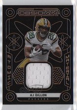 2022 Panini Obsidian Atomic Material Electric Etch Orange 49/75 AJ Dillon 13c4