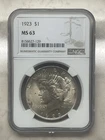 1923 Peace Silver Dollar MS63 NGC