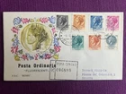 ITALY 1968 ENVELOPE FDC ORDINARY MAIL SYRACUSE FLUORESCENT