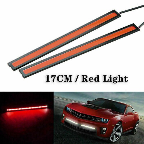 12V LED STRIP DRL DAYTIME RUNNING LIGHTS FOG COB CAR LAMP DAY DRIVING NEW - Picture 9 of 18