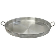 Plancha plana redonda de alta resistencia de 21-3/4" Comal Budare Sartén Parrilla Freír Interior Exterior