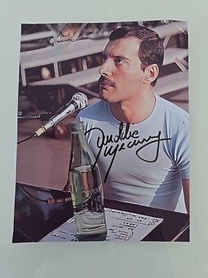 Queen Fredddie Mercury Autogramm Autograph Autografo Foto 12.7x16.4cm Original 